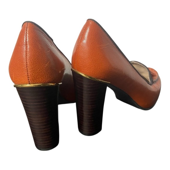 Franco Sarto Women's Tassel Orange Loafers - Picture 6 of 10